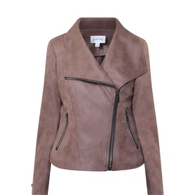 Faux Leather Biker Jacket