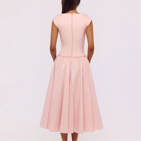 Kaia Cap-Sleeved Flared Dress