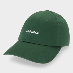 Lululemon Classic Wordmark Ball Cap in Ivy Grove with white embroidered logo, structured crown and curved brim