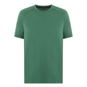 Lululemon License to Train Short-Sleeve T-Shirt in Green Cove, crew neck, raglan sleeves, relaxed fit performance tee.