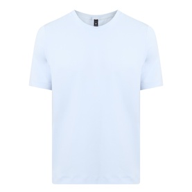 Lululemon Starch Blue men's crew neck T-shirt, short sleeves, relaxed fit, plain front