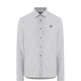 Herringbone Eagle Logo Casual Shirt