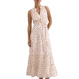 Nita Polka Dot Flared Dress
