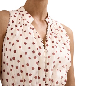 Nita Polka Dot Flared Dress