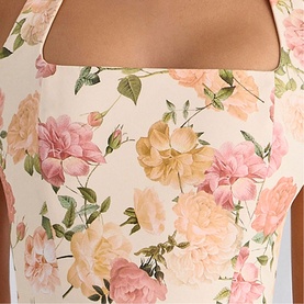 Tallulah Floral Halter Flared Dress