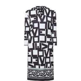 Typography Graphic Shift Dress