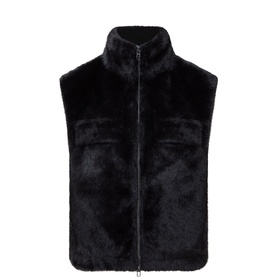 Faux Fur Patch Pocket Gilet