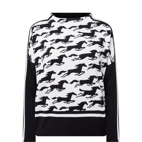 Ribbed Dropped Seam Sweater
