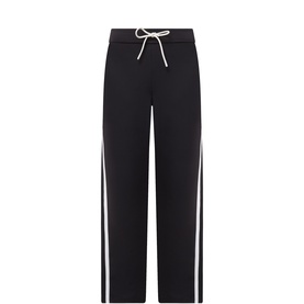 Striped Panel Wide Leg Trousers