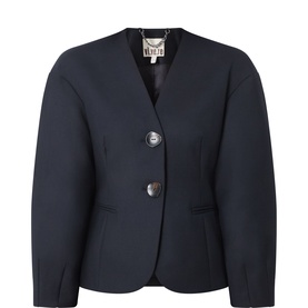Sophia Sculpted Single-Breasted Blazer