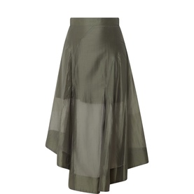 Emmy Sheer Asymmetrical Skirt