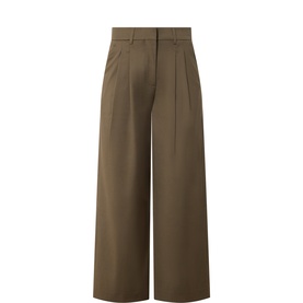 Rea Pleated Front Straight Leg Trousers