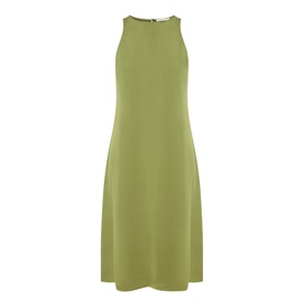 Marc O Polo Shaded Fern sleeveless midi dress in 100% viscose, featuring a high round neckline and A-line silhouette