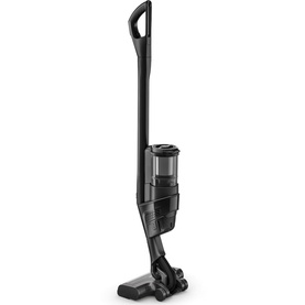 Miele Triflex HX3 Vacuum Cleaner Aqua in black, slim cordless upright design with floor brush head and dust canister visible