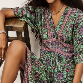Pipa Printed Flared Dress