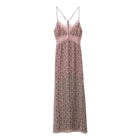 Tama Floral Lace Detail Slip Dress