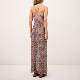 Tama Floral Lace Detail Slip Dress
