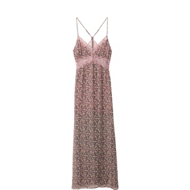 Tama Floral Lace Detail Slip Dress