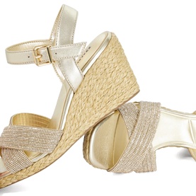 Kyro Raffia Wedge Sandals