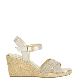 Kyro Raffia Wedge Sandals