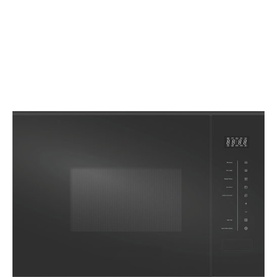 20L Built-In Microwave with Grill Black Glass