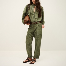 Giany Carrot Leg Tapered Trousers