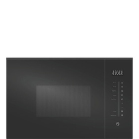 25L Built-In Microwave with Grill Black Glass