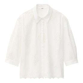 Muriel Openwork Embroidery Shirt