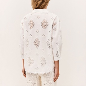 Muriel Openwork Embroidery Shirt