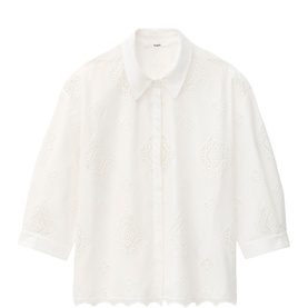 Muriel Openwork Embroidery Shirt