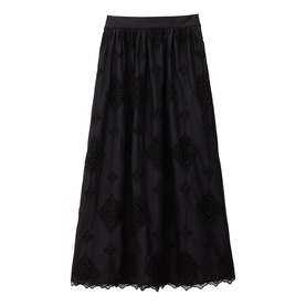 Mona Broderie Anglaise Flared Skirt