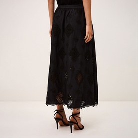 Mona Broderie Anglaise Flared Skirt