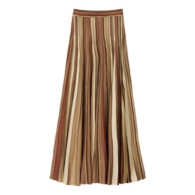 Rima Striped Flared Skirt