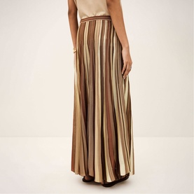Rima Striped Flared Skirt