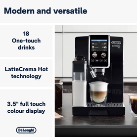 Dinamica Plus Fully Automatic Bean to Cup Coffee Machine, Black