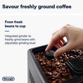 Dinamica Plus Fully Automatic Bean to Cup Coffee Machine, Black