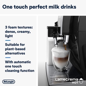 Dinamica Plus Fully Automatic Bean to Cup Coffee Machine, Black