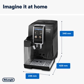 Dinamica Plus Fully Automatic Bean to Cup Coffee Machine, Black