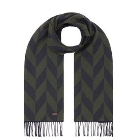 Logo Chevron Fringe Scarf