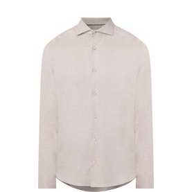 Flannel Single-Cuff Formal Shirt