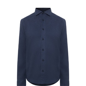 Flannel Single-Cuff Formal Shirt
