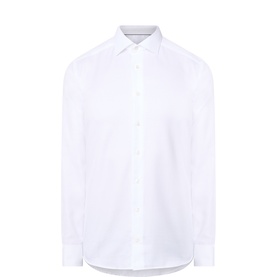 Herringbone Double-Cuff Shirt