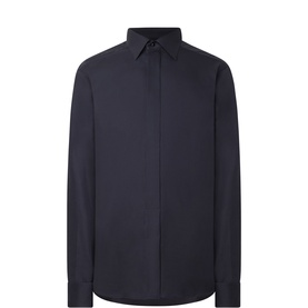 Fly Front Slim-Fit Evening Shirt