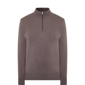 Merino Fine-Knit Half-Zip Sweater