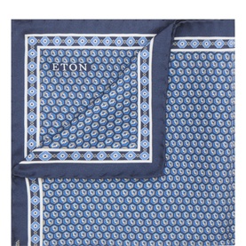 Floral Geometric Silk Pocket Square