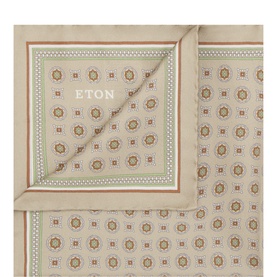 Medallion Logo Silk Pocket Square