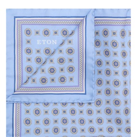 Medallion Logo Silk Pocket Square