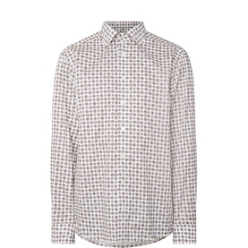 Geometric Print Single-Cuff Shirt