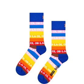 The Beatles Ob-La Striped Socks