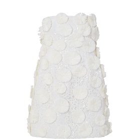 Holland Floral Raffia Bustier Mini Dress